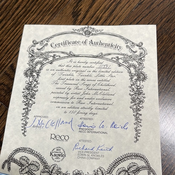 TWINKLE TWINKLE LITTLE STAR! Collector plate. Sooo cute. Love this plate. - Picture 2 of 4